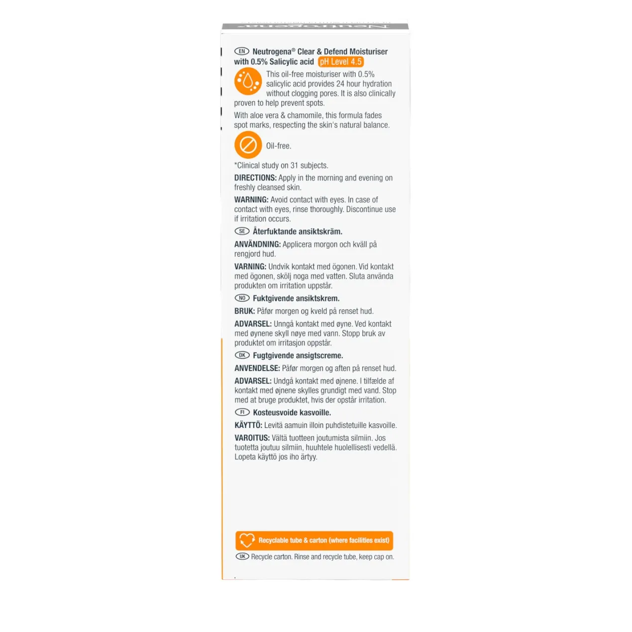Spot Controlling Clear & Defend Crema Hidratante Facial