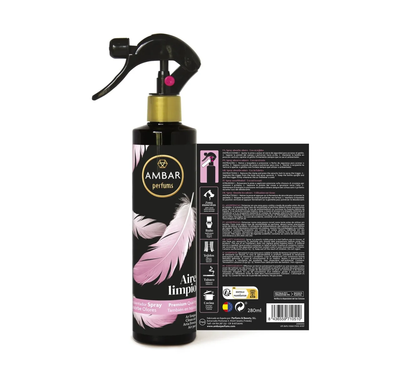 Spray Absorbe Olores Aire Limpio