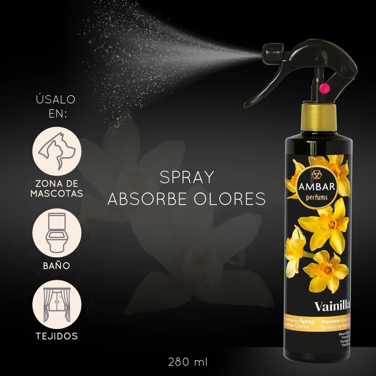 Spray Absorbe Olores Vainilla