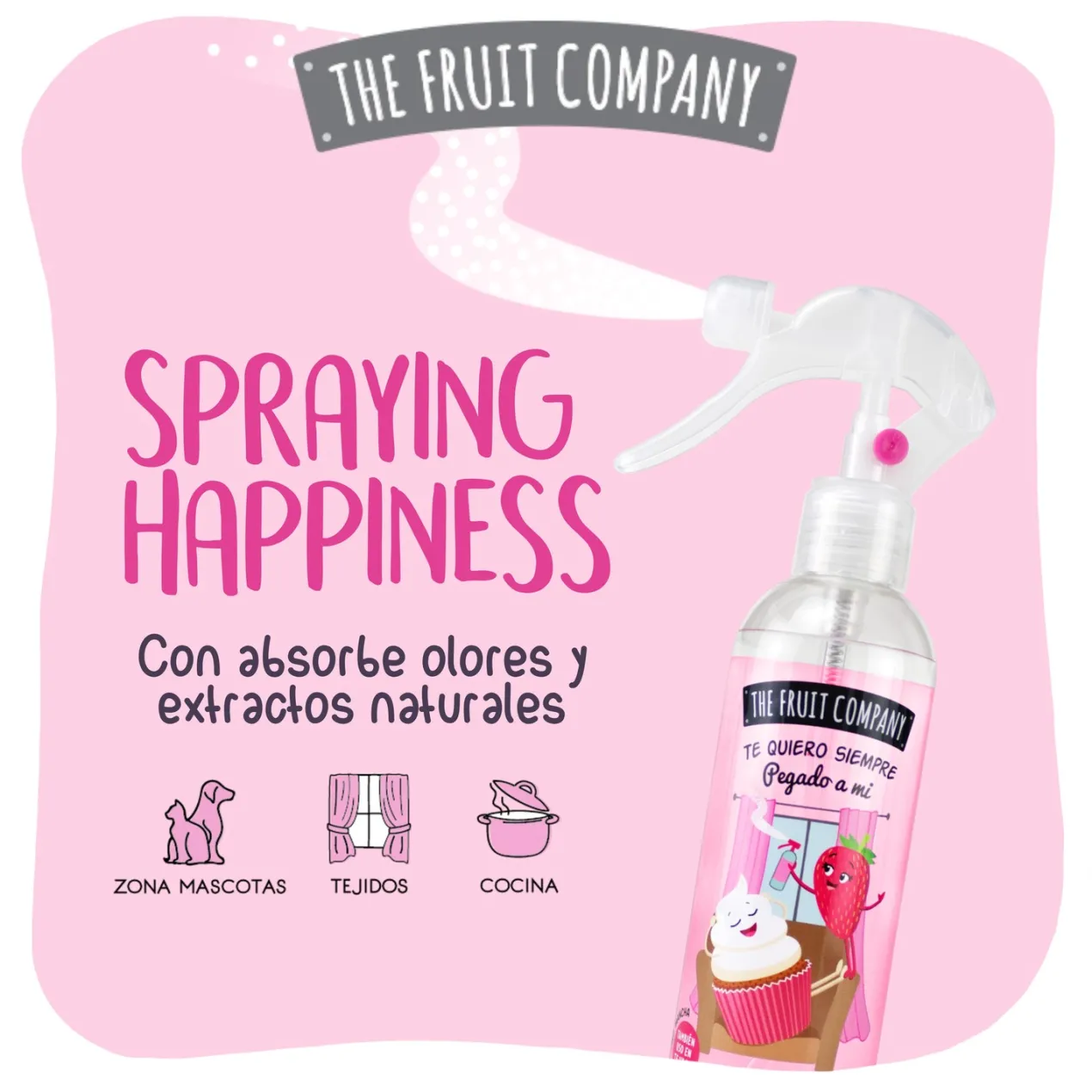 Spray Ambientador Multiusos Fresa Nata