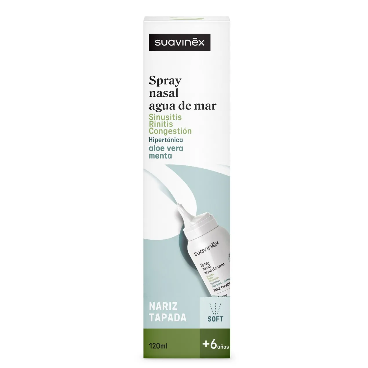 Spray Nasal Agua de Mar Hipertónica Aloe Vera +6Años