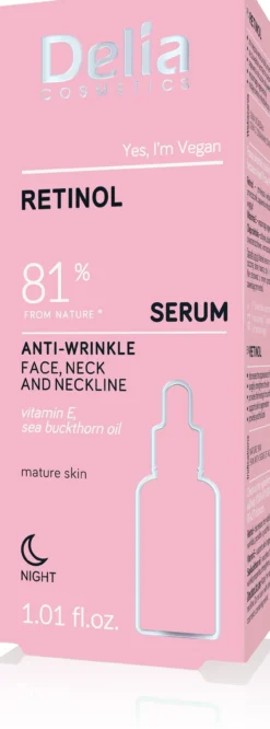 Sérum Anti-Arrugas Retinol para Rostro, Cuello y Escote