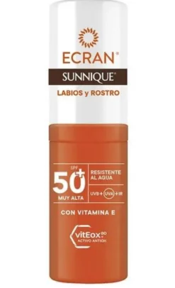 Stick Sunnique Protector Solar Labios y Rostro SPF50+