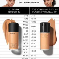 Studio Radiance Serum - Powered Foundation Base de maquillaje 24 hs hidratación