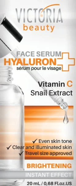 Suero Facial Iluminador con Ácido Hialurónico y Vitamina C