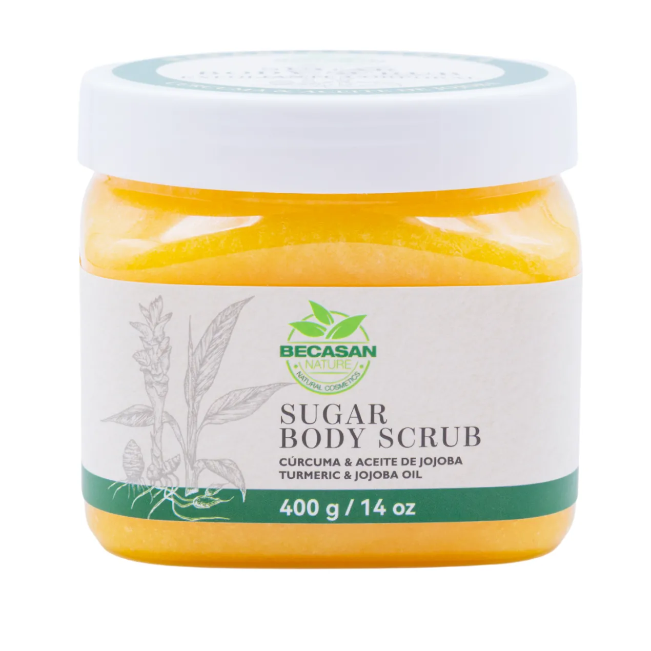 Sugar Body Scrub con Cúrcuma y Aceite de Jojoba