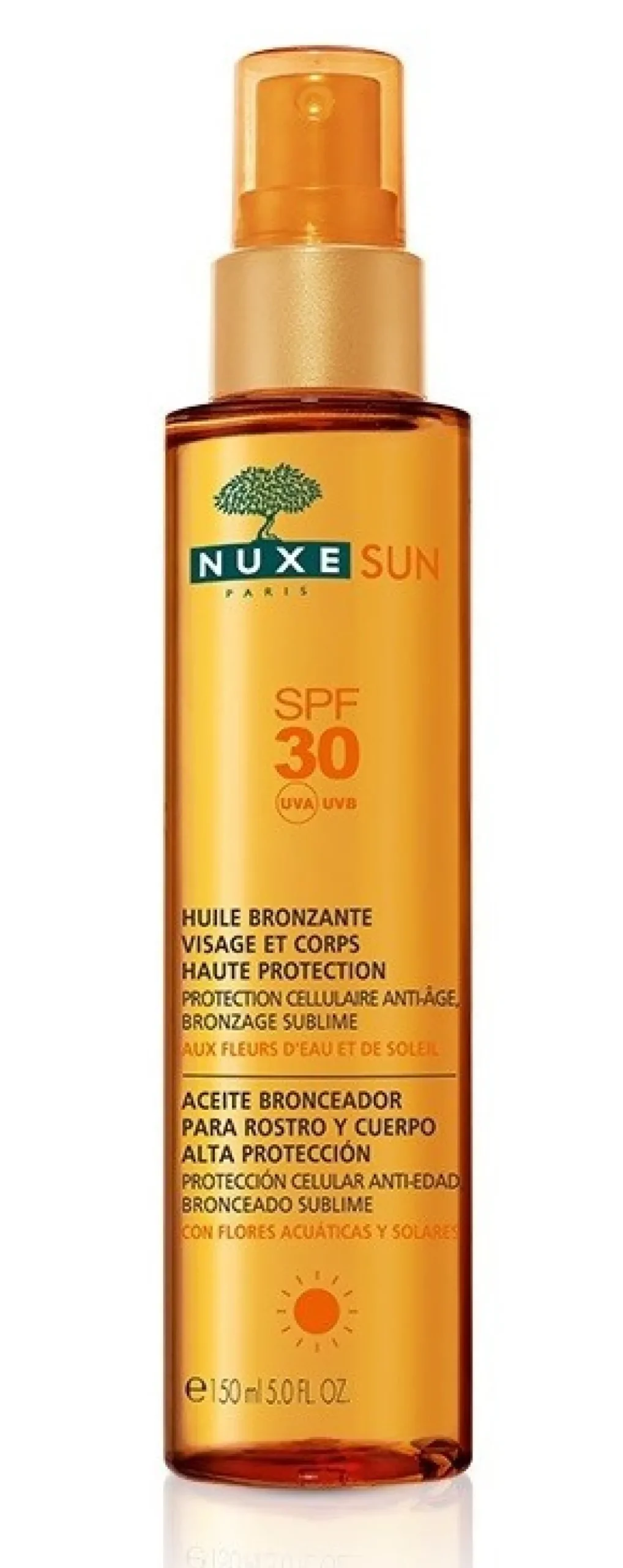 Sun Aceite Bronceador Rostro y Cuerpo SPF30