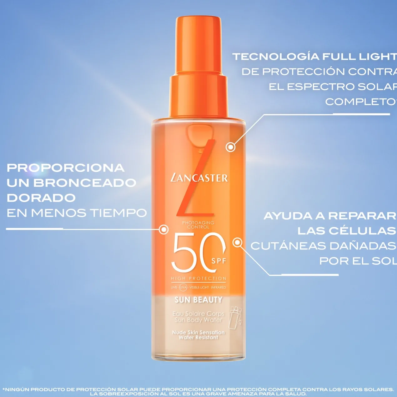 Sun Beauty Nude Skin Sensation Agua Solar Protectora SPF30