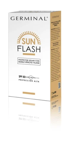 Sun Flash Protector Solar SPF50 con Doble Efecto Flash