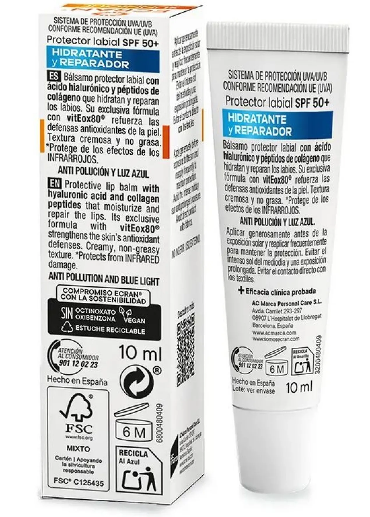Sunnique Bálsamo Protector Labial SPF 50+