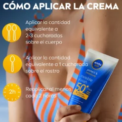 SUN Protege & Hidrata Loción Solar Acabado Invisible SPF50+
