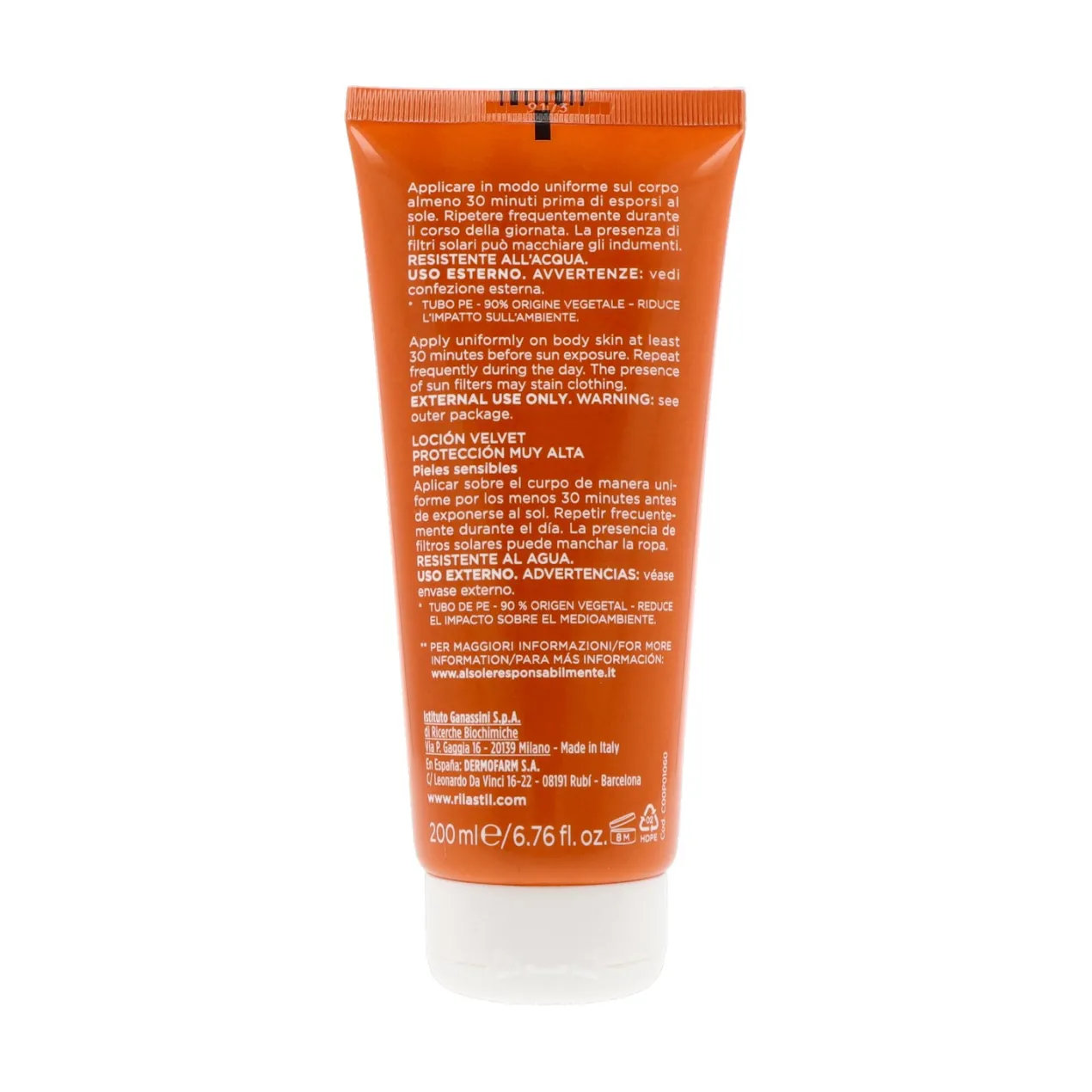 Sun System Leche Velluto Protector Corporal