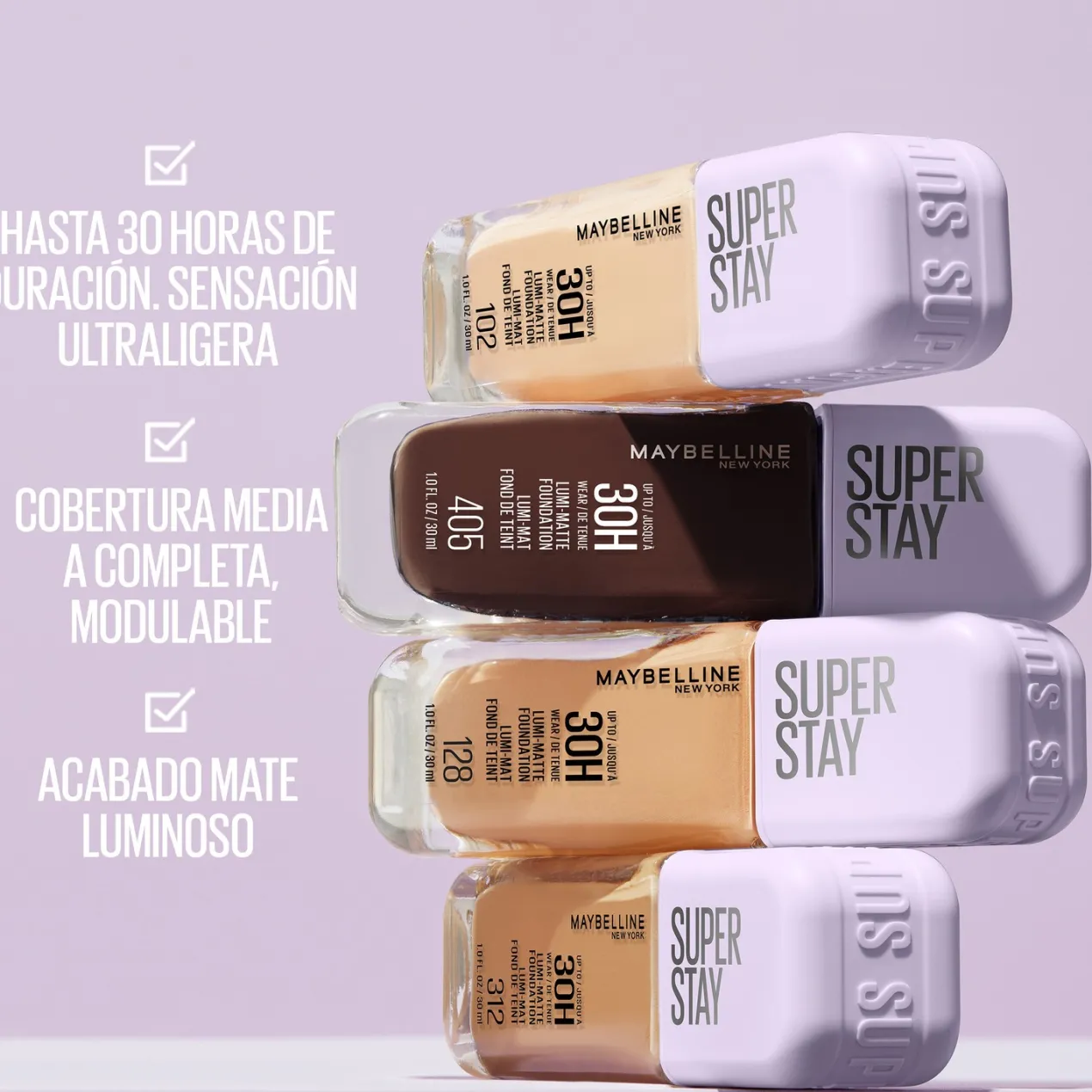 Superstay Lumi Mate Foundation 30H Base de Maquillaje
