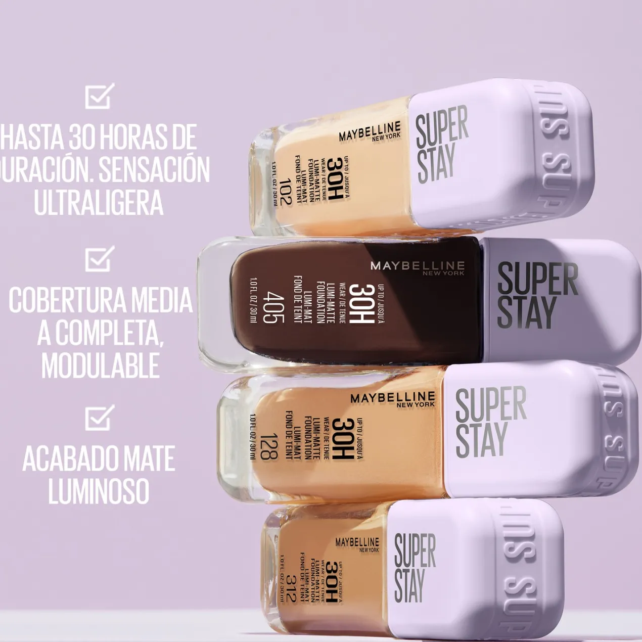 Superstay Lumi Mate Foundation 30H Base de Maquillaje