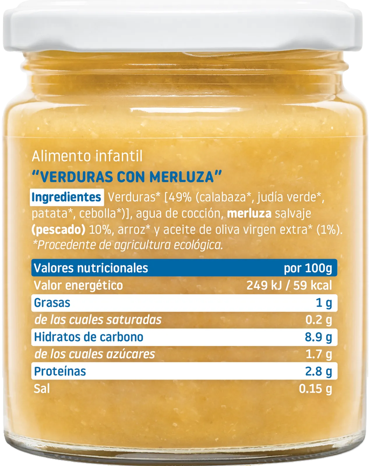Tarrito de Verduras con Merluza