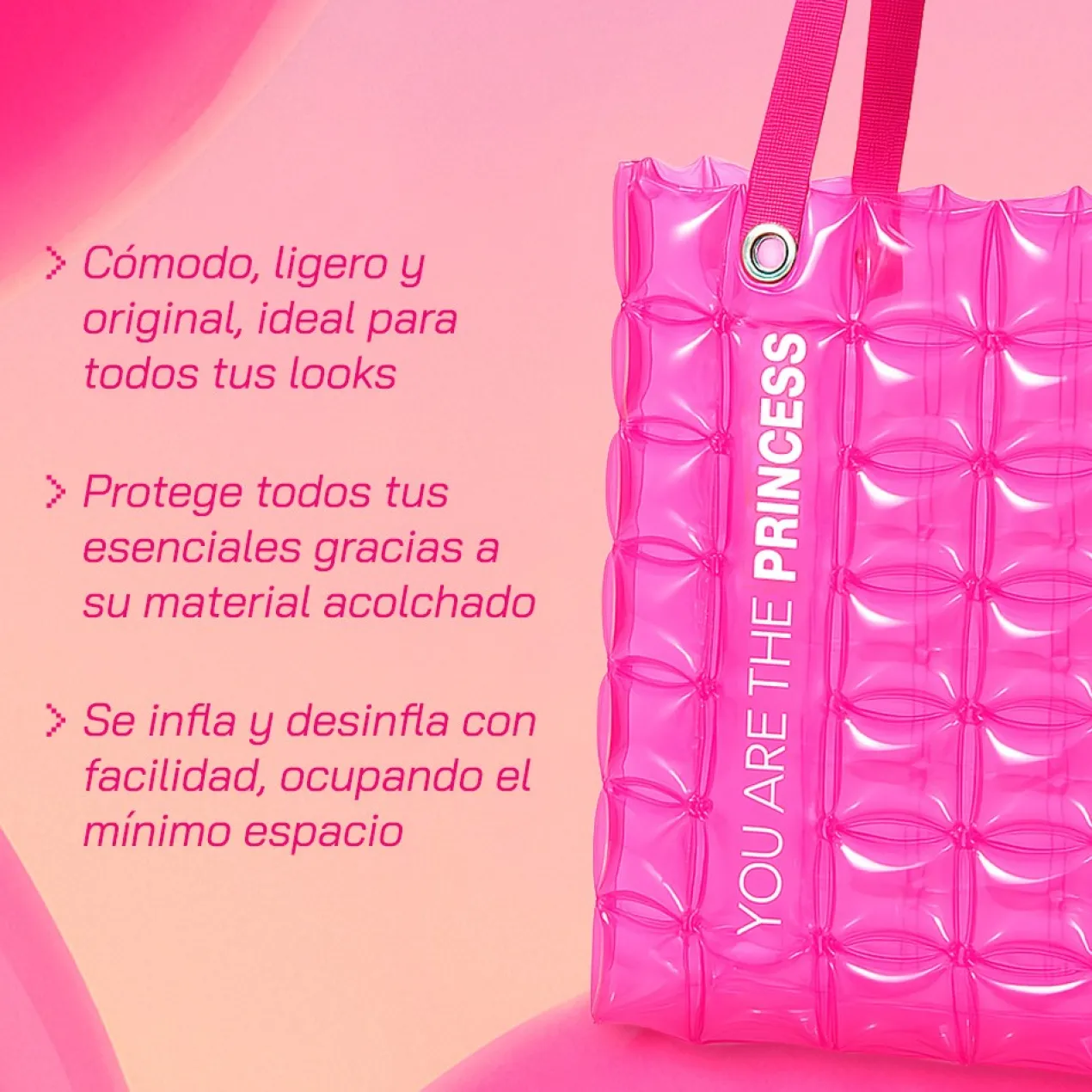The Princess Bag Tote Bag Inflable