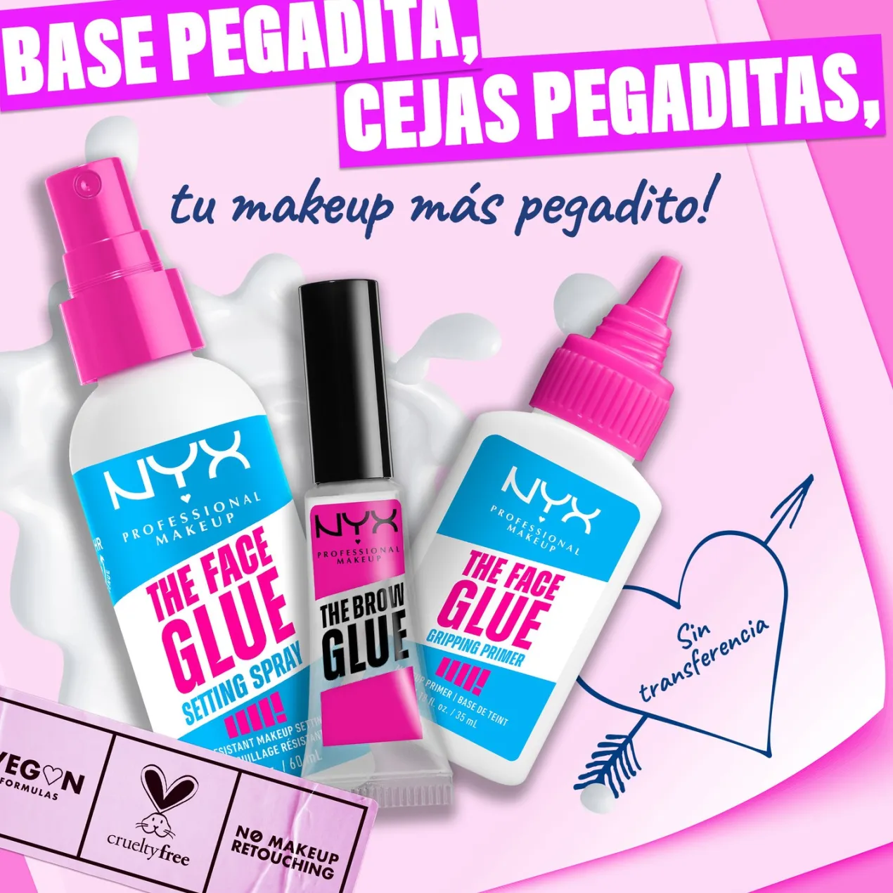 The Face Glue Setting Spray Fijador de Maquillaje