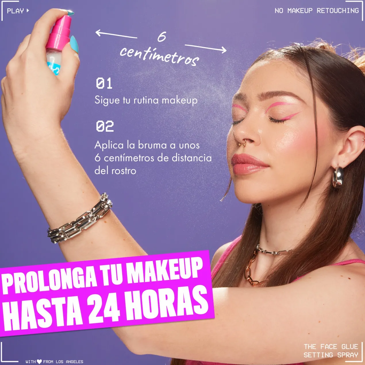 The Face Glue Setting Spray Fijador de Maquillaje