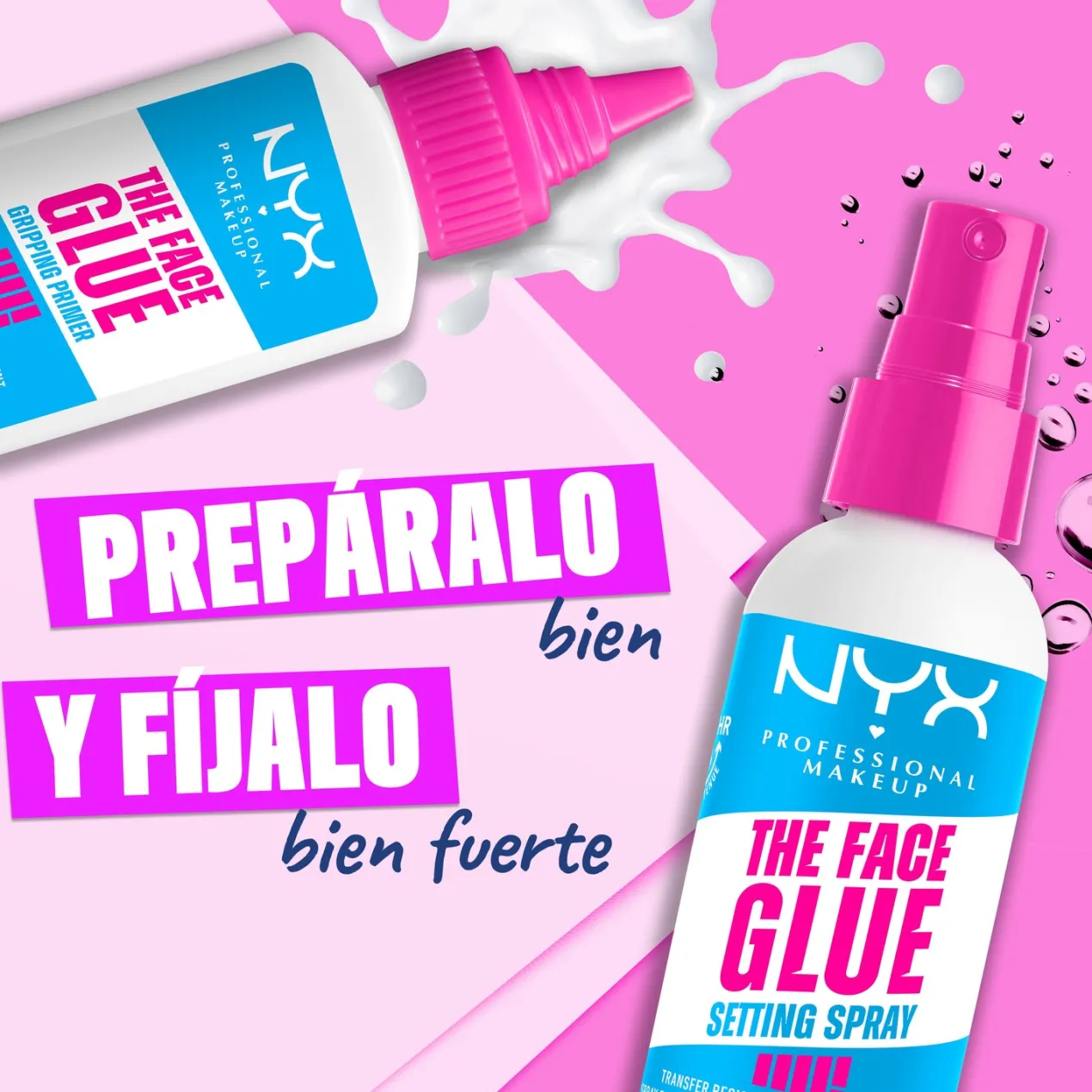 The Face Glue Setting Spray Fijador de Maquillaje