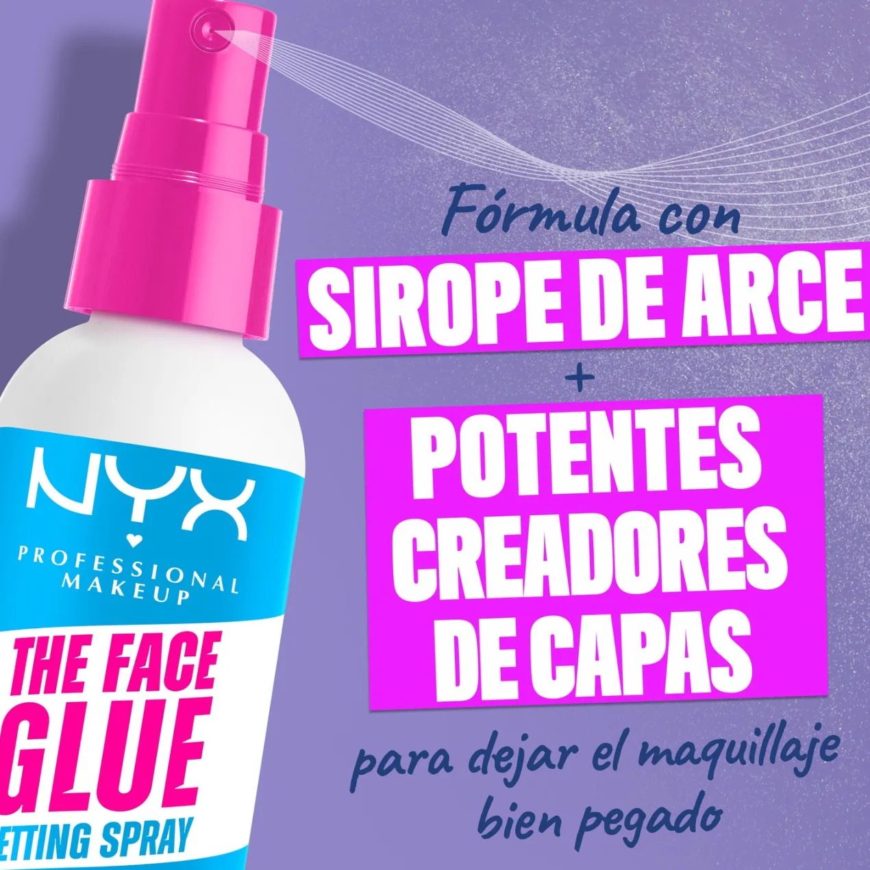 The Face Glue Setting Spray Fijador de Maquillaje