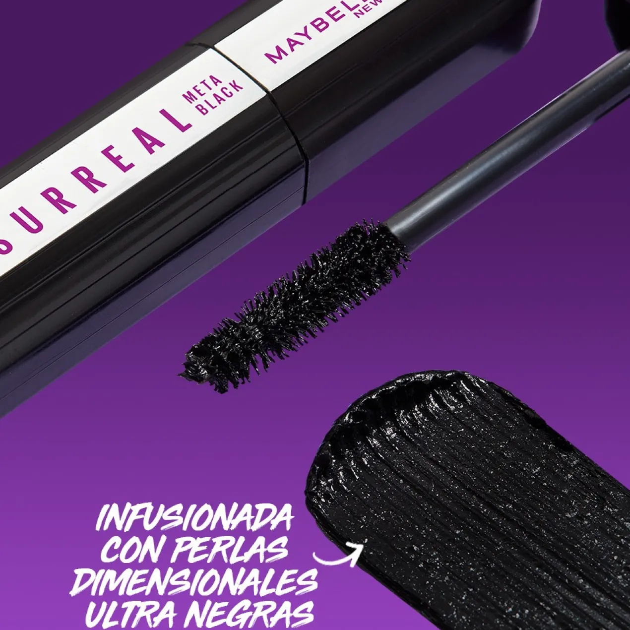 The Falsies Surreal Máscara de Pestañas Efecto Extensiones Meta Black