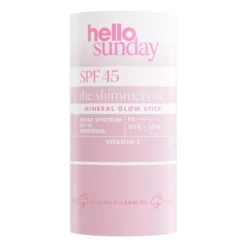The Shimmer One Mineral Glow Stick SPF 45 con Ácido Hialurónico
