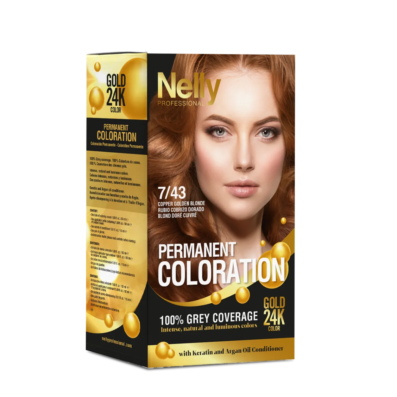 Tinte Gold 24K Permanet Coloration