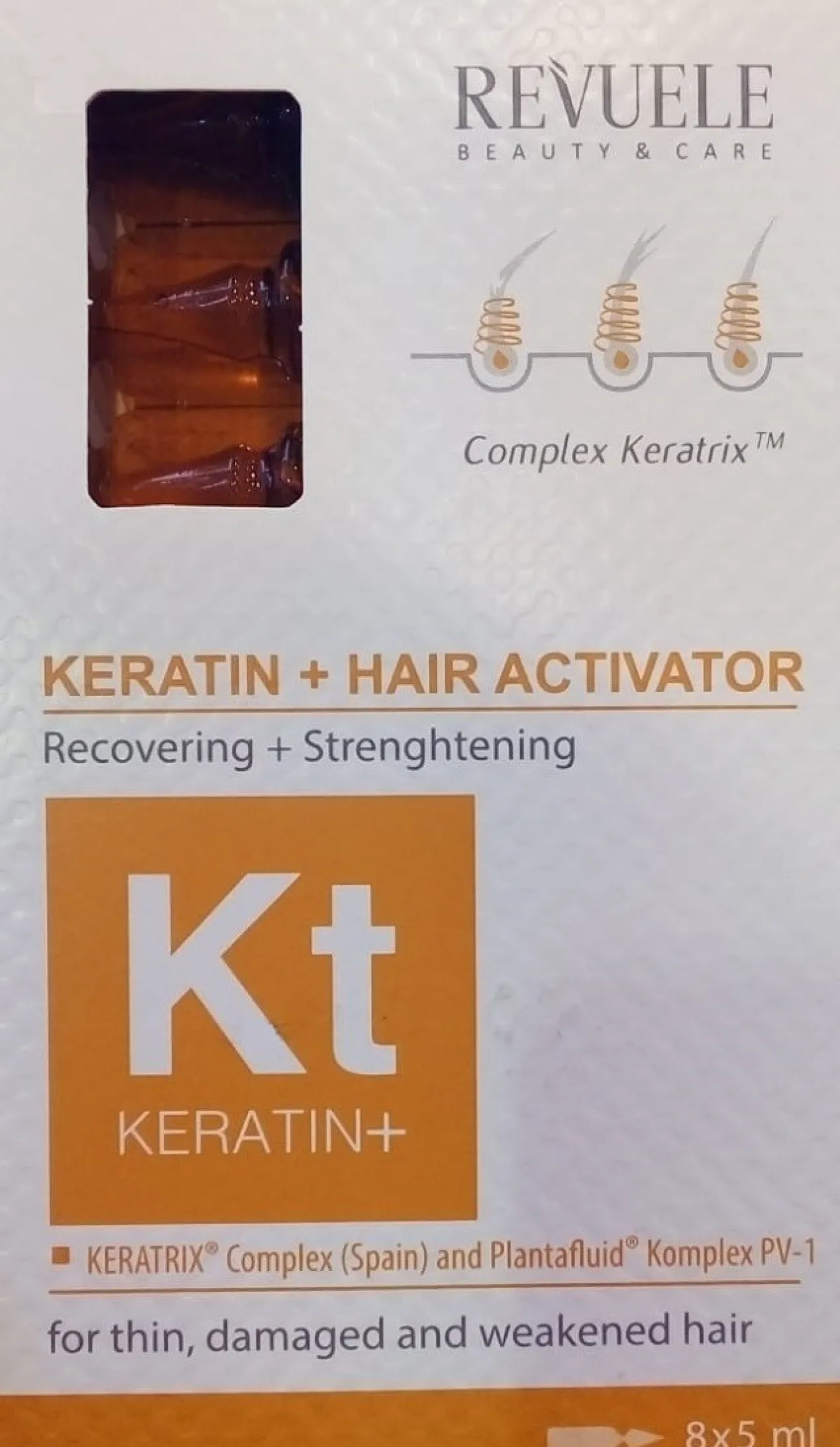 Tratamiento Crecimiento Cabello Ampollas Keratina + Activador Crecimiento