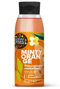 Tutti Frutti Aceite de Baño y Ducha Revitalizante con Naranja y Menta + Energy Shot C