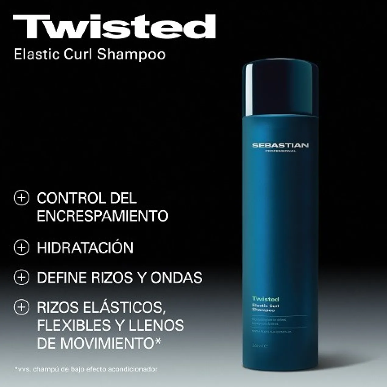 Twisted Champú Hidratante Profesional con Control del Encrespamiento