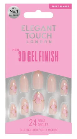 Uñas Postizas 3D Gel Finish Gilded Petal