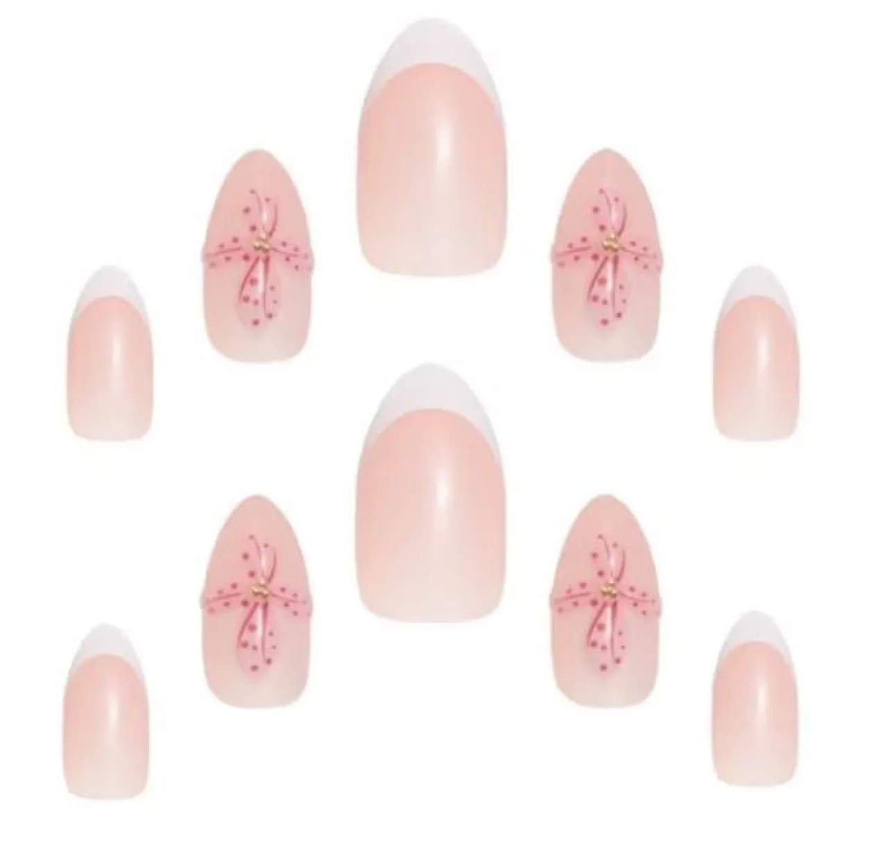 Uñas Postizas 3D Gel Finish Orchid Bloom