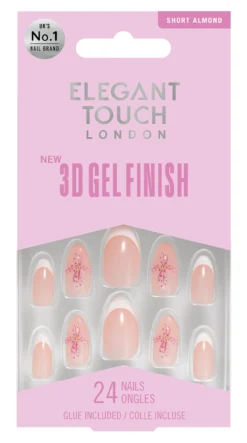 Uñas Postizas 3D Gel Finish Orchid Bloom