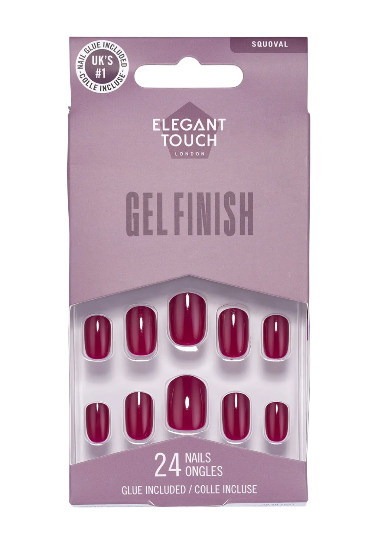 Uñas Postizas Gel Finish Berry Blast