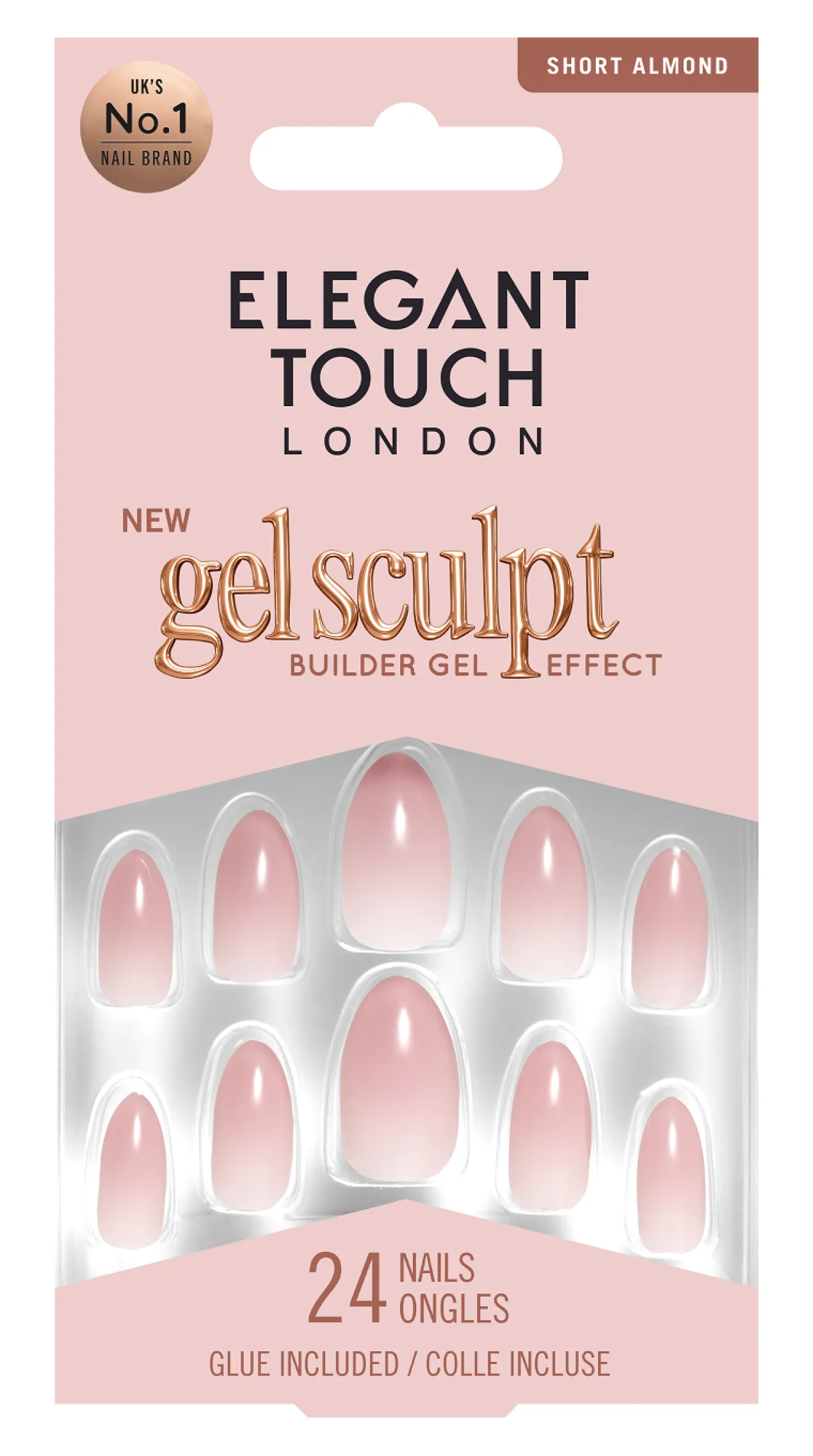 Uñas Postizas Gel Sculpt Rose Latte