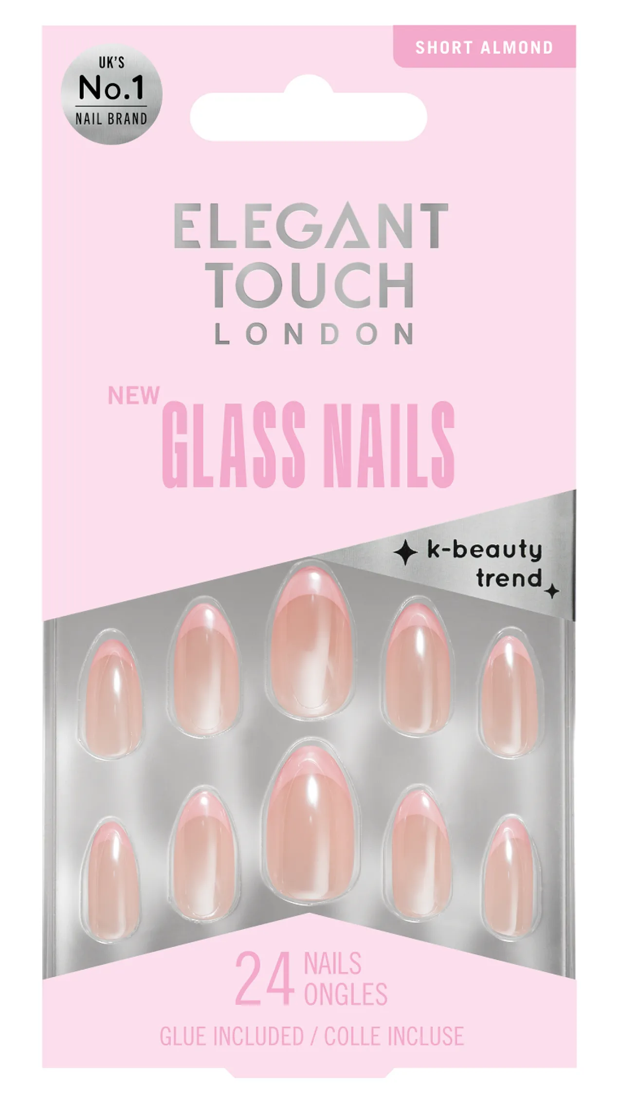 Uñas Postizas Glass Nails Short Almond