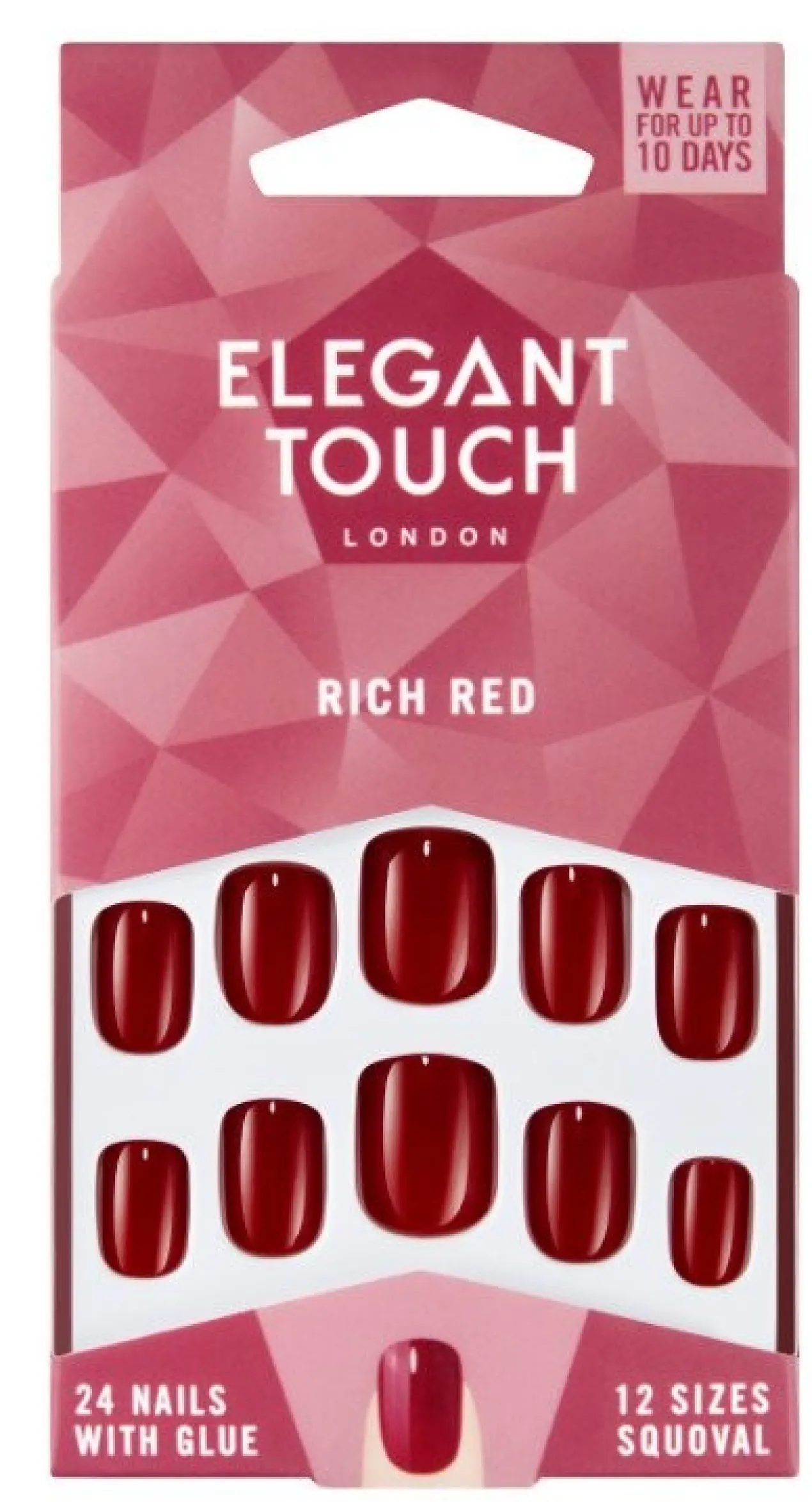 Uñas Postizas Rich Red