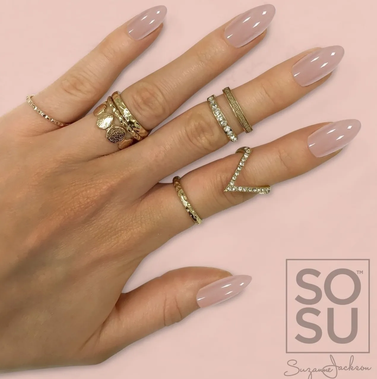 Uñas Postizas Stiletto Nudist