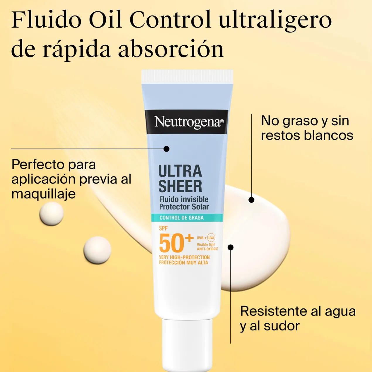 Ultra Sheer Protector Solar Facial Invisible Oil Control SPF50+