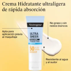 Ultra Sheer Protector Solar Facial 50 Crema Hidratante SPF50
