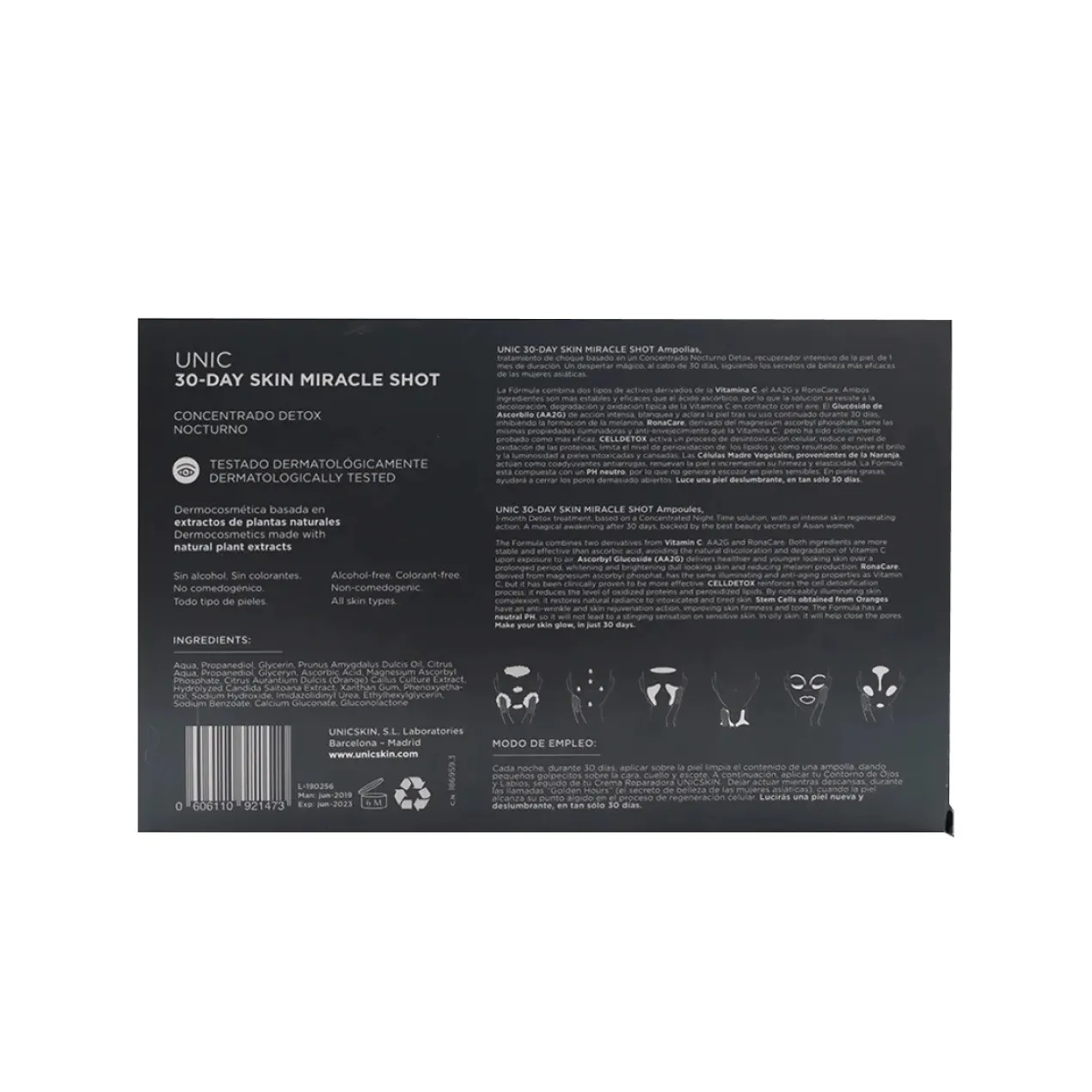 Unic30 Day Skin Miracle Shot Ampollas