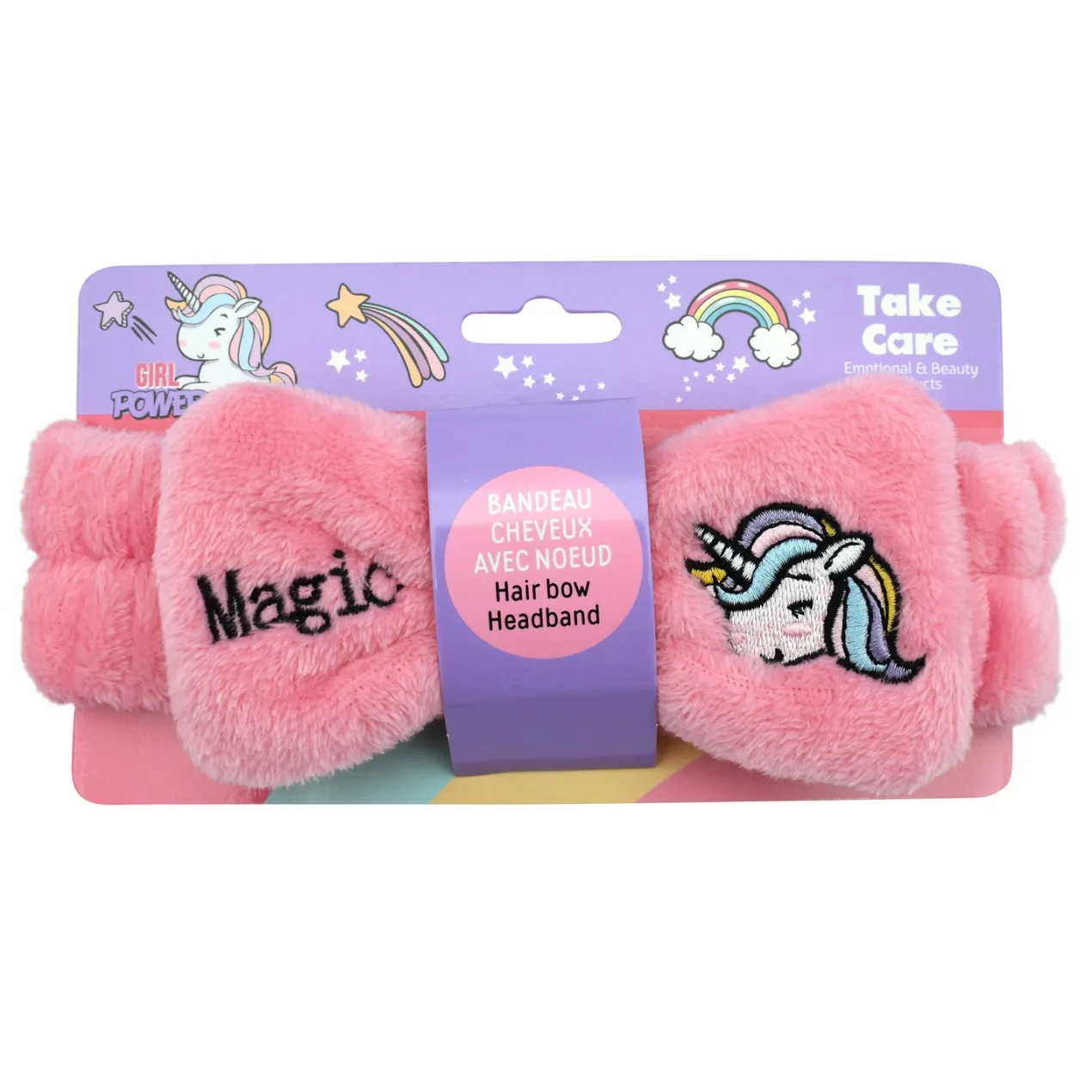 Unicornio Diadema para Cabello con Lazo