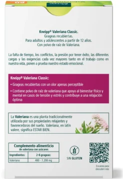 Valeriana Classic Grageas