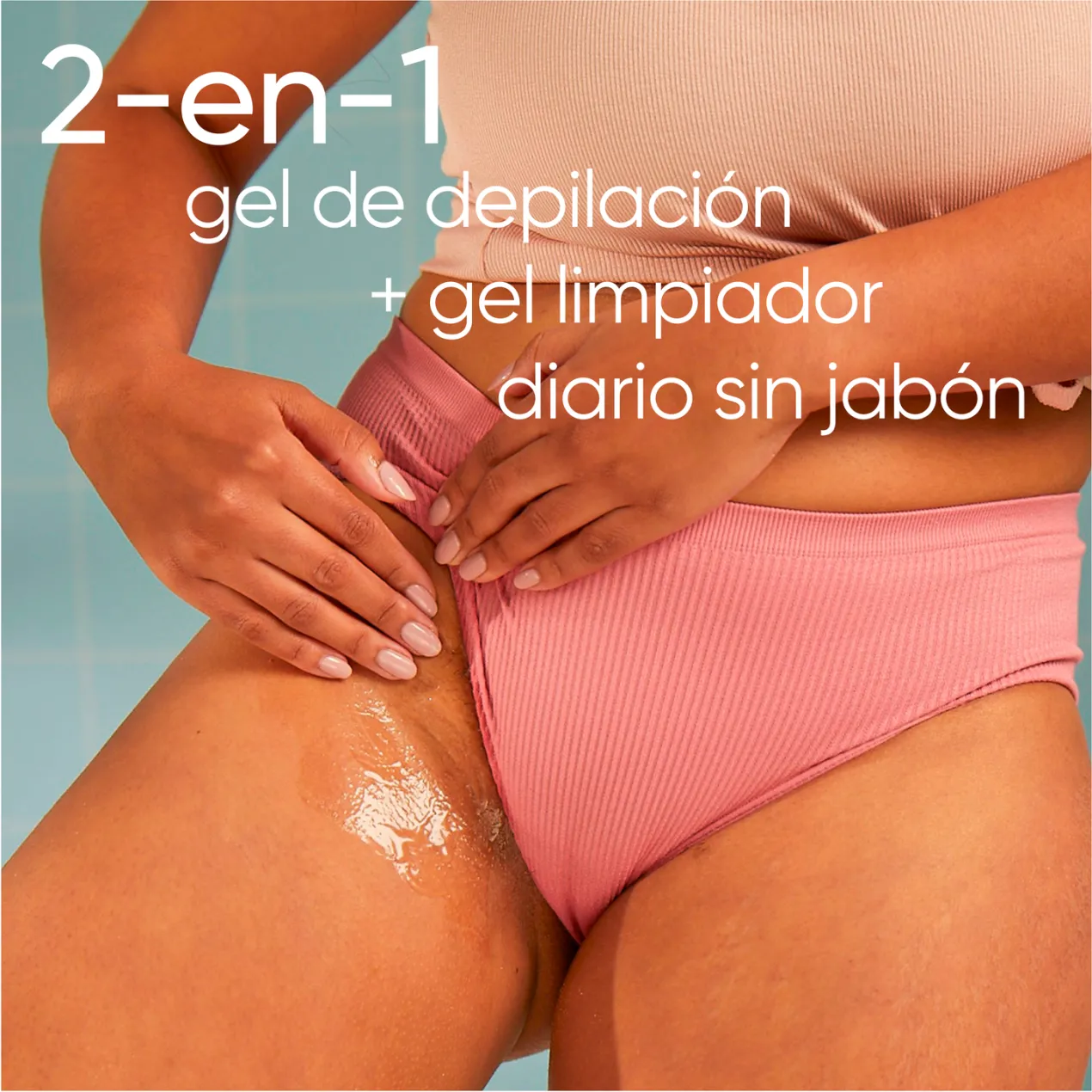 Venus Satin Care 2 en 1 Gel Limpiador + Gel de Depilación