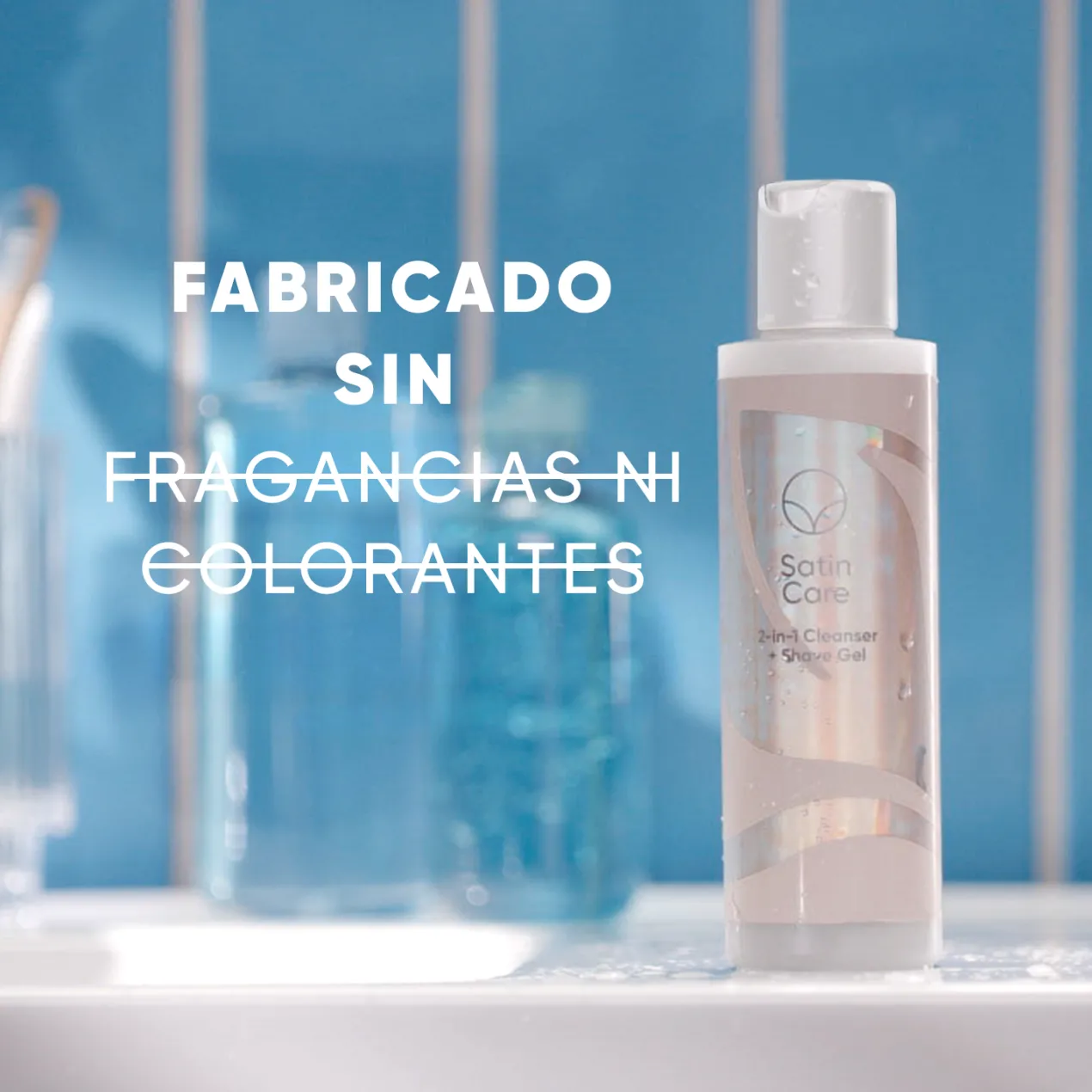 Venus Satin Care 2 en 1 Gel Limpiador + Gel de Depilación