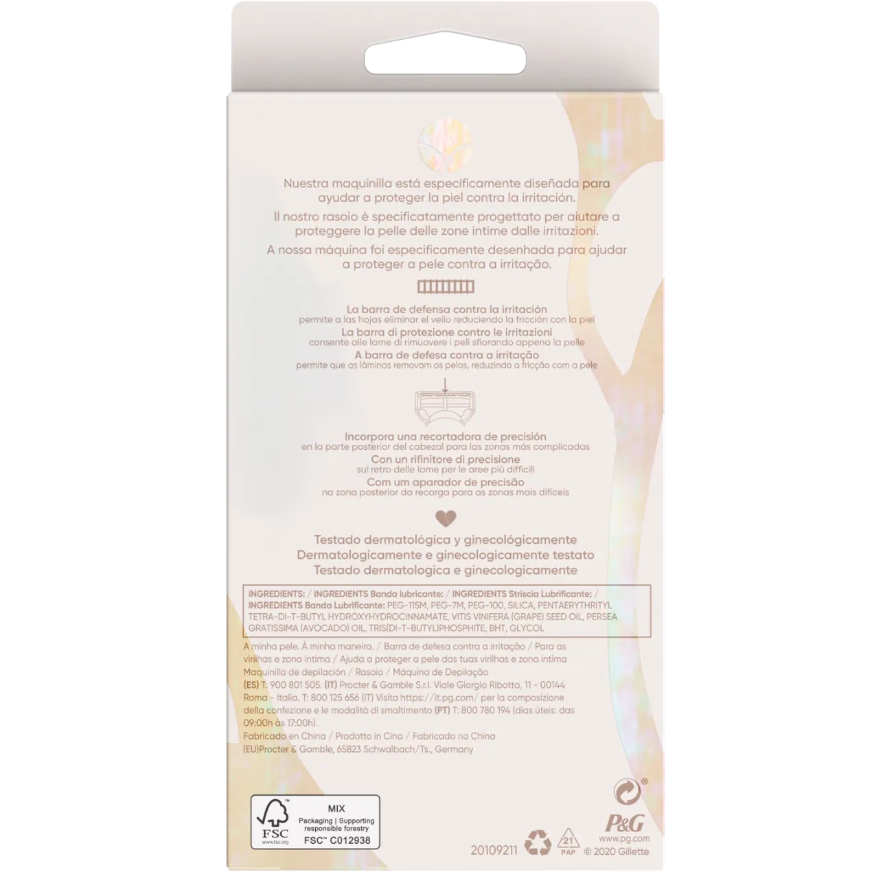 Venus Satin Care Maquinilla Depilación Ingles y Zona Íntima