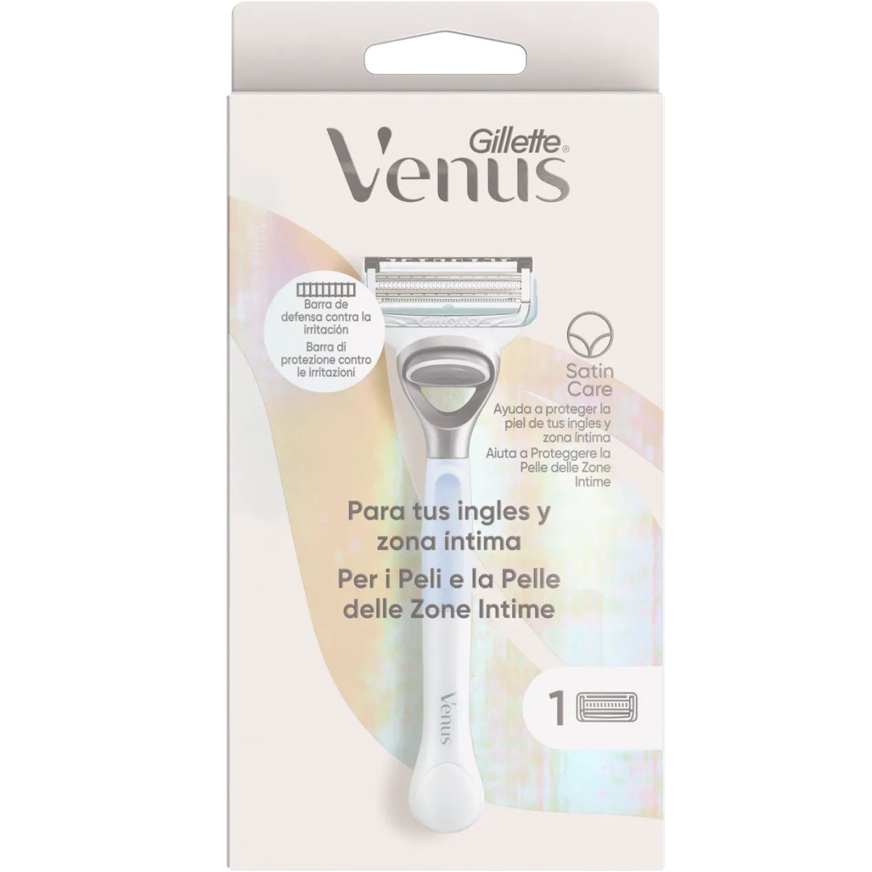 Venus Satin Care Maquinilla Depilación Ingles y Zona Íntima