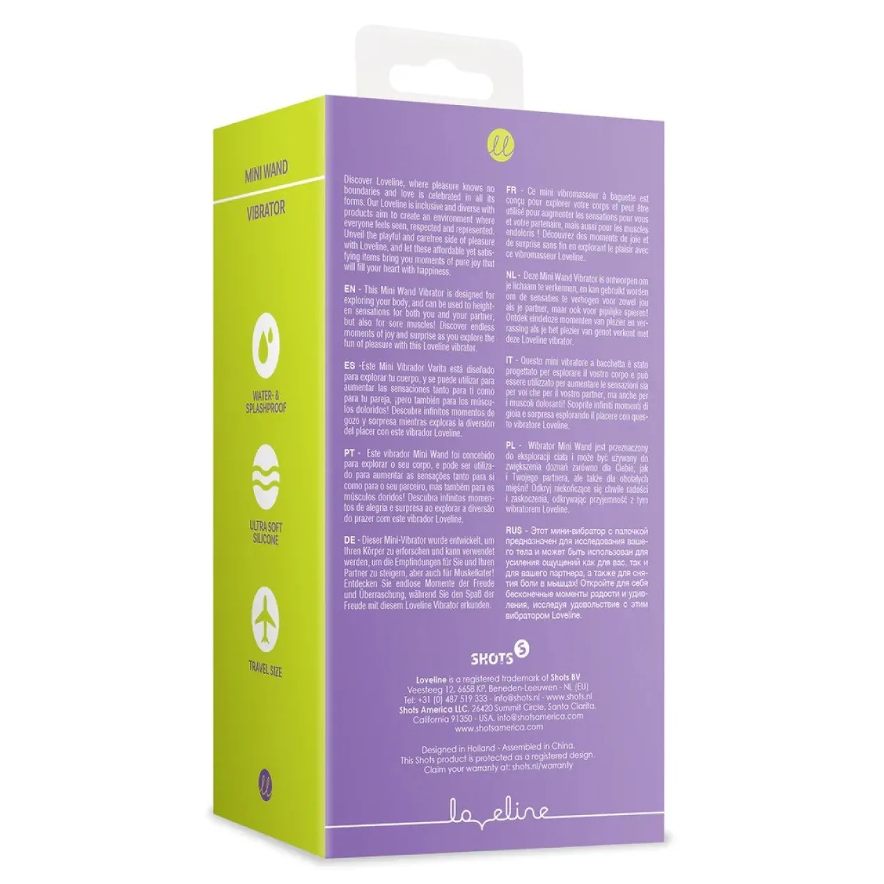 Vibrador Mini Loveline by Shots Mini Wand Vibrator