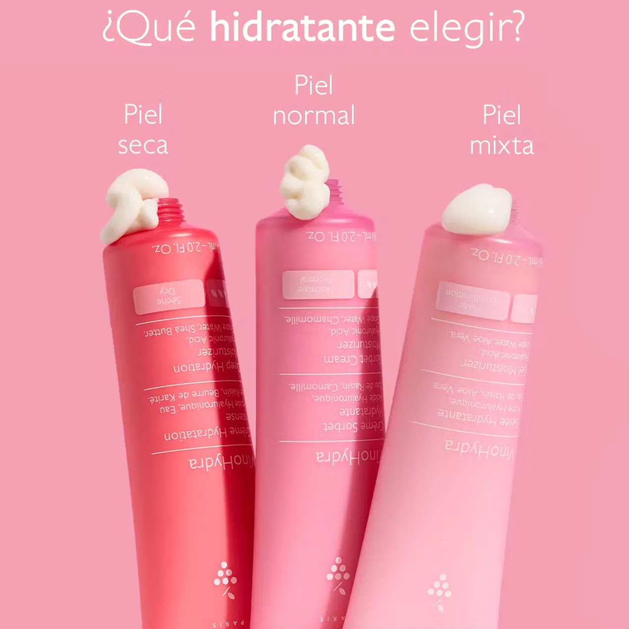 VinoHydra Crema Sorbete Hidratante con Ácido Hialurónico + Camomila