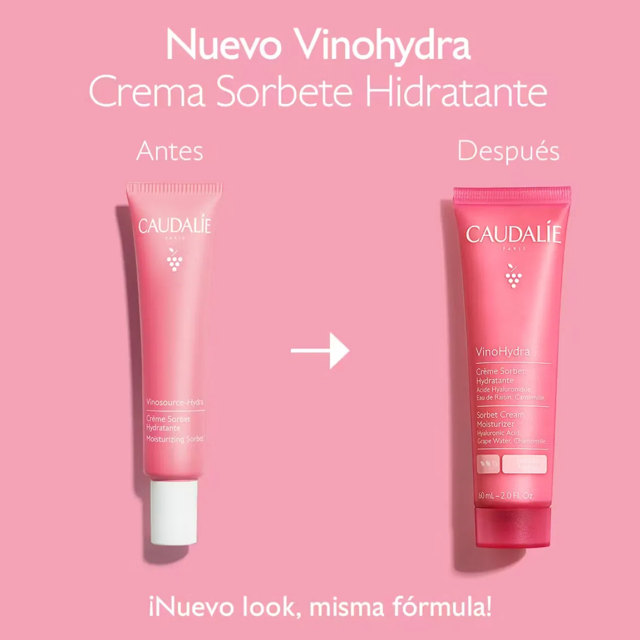 VinoHydra Crema Sorbete Hidratante con Ácido Hialurónico + Camomila